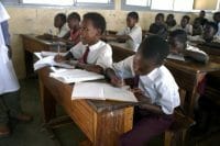 Photo School Children at Desks Education