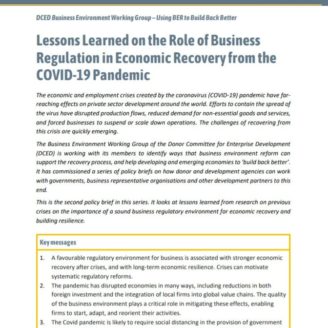 BER and COVID policy brief 2 BER and COVID policy brief 2