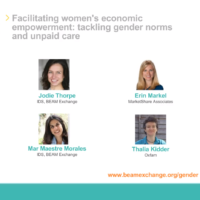 Facilitating WEE - tackling gender norms and unpaid care