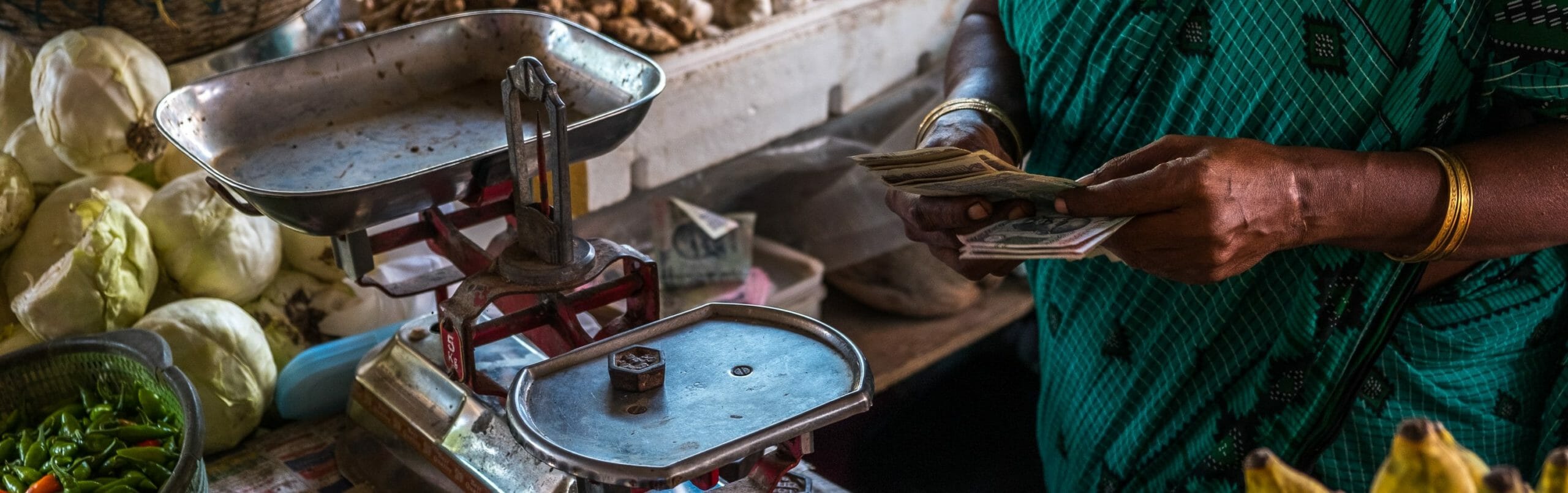 India hands with money - cropped