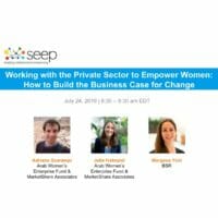 Working with the private sector to empower women - how to build the business case for change